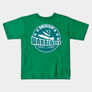 WW2 Air Force - American Warbirds Kids T-Shirt